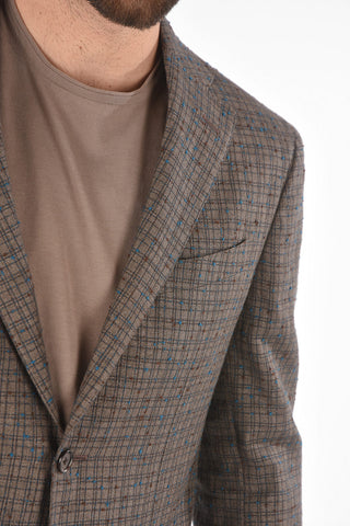 CC COLLECTION mini check side vents REFINED 2-button blazer