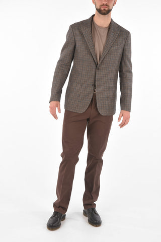 CC COLLECTION mini check side vents REFINED 2-button blazer