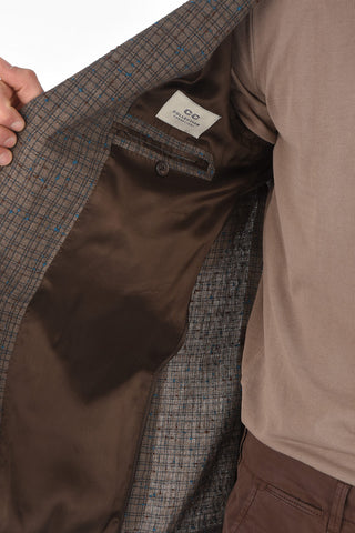 CC COLLECTION mini check side vents REFINED 2-button blazer