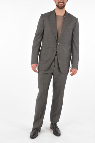 Side Split LEADER Twill Virgin Wool Suit