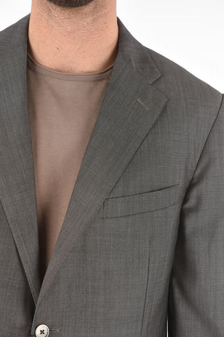 Side Split LEADER Twill Virgin Wool Suit