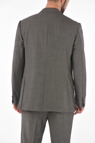 Side Split LEADER Twill Virgin Wool Suit