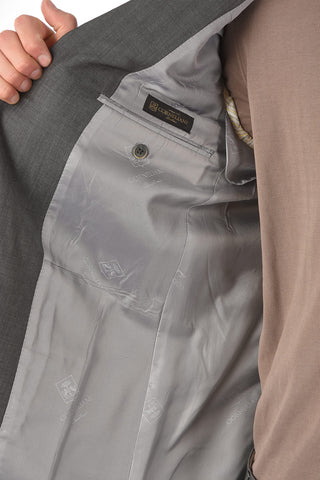 Side Split LEADER Twill Virgin Wool Suit