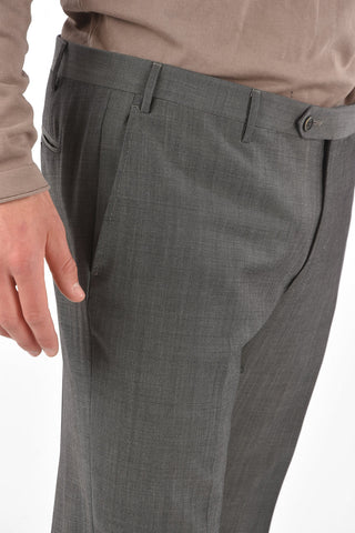 Side Split LEADER Twill Virgin Wool Suit