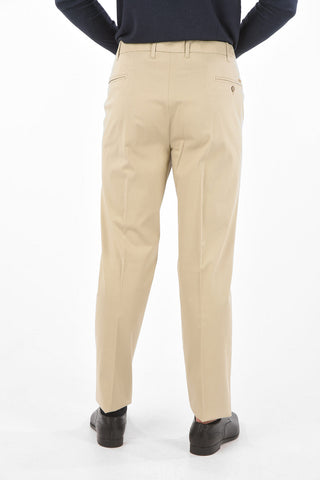 Stretchy Cotton Mid Rise Pants