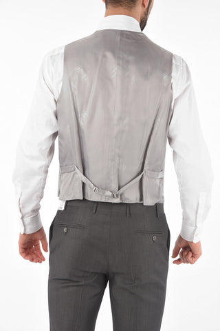 peak lapel CERIM.LEADER 3 piece waistcoat suit