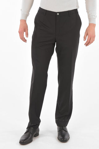 Multipocket LEADER Virgin Wool Pants with Belt Loops