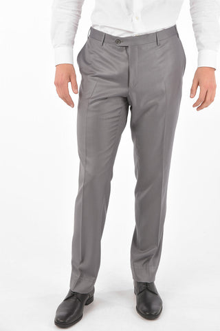 striped center vent peak lapel CERIM.ACADEMY 3 piece waistcoat suit
