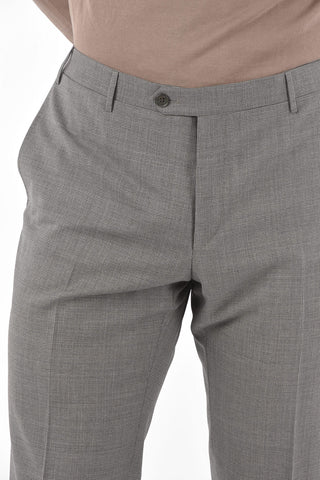 mini check virgin wool ACADEMY SOFT side vents suit