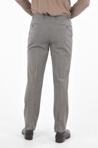 mini check virgin wool ACADEMY SOFT side vents suit