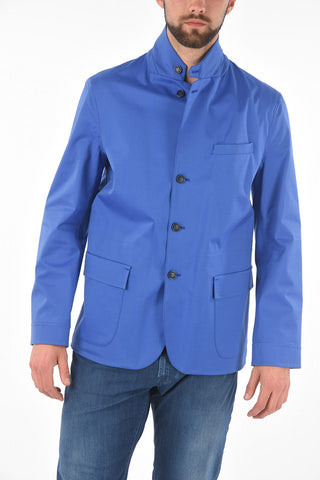 ID Unlined Coat with Zip and Buttons