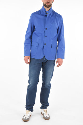 ID Unlined Coat with Zip and Buttons