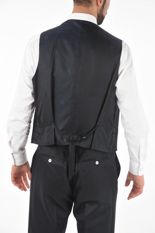 abito tre pezzi con gilet CERIM. LEADER tinta unita revers a lancia