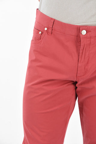 ID Pantaloni 5 Tasche in Cotone Stretch con Passanti