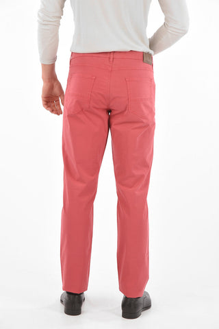 ID Pantaloni 5 Tasche in Cotone Stretch con Passanti