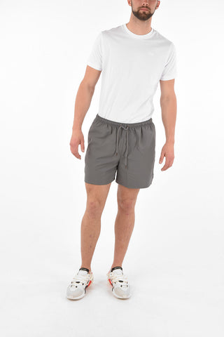 drawstring waist nylon MMQ EARTHBREAK shorts