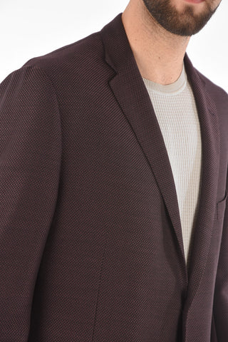 Flap Pocket GATE Bird's Eye Blazer