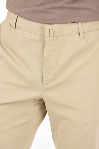 Stretchy Cotton Mid Rise Pants