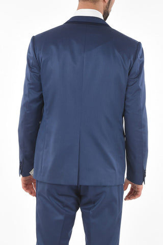 center vent notch lapel CERIM.ACADEMY 3 piece waistcoat suit