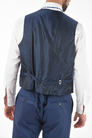 center vent notch lapel CERIM.ACADEMY 3 piece waistcoat suit