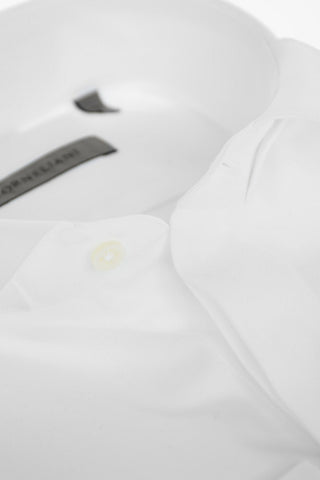 Camicia in Cotone con Collo Diplomatico e Gemelli