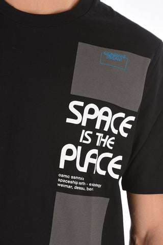 printed Contrasting Band crew-neck t-shirt