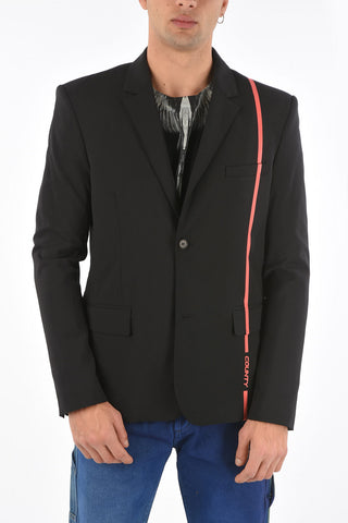 center vent notch lapel 2-button blazer