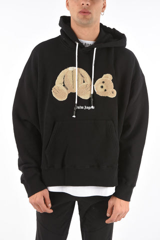 patch pocket BEAR hoodie