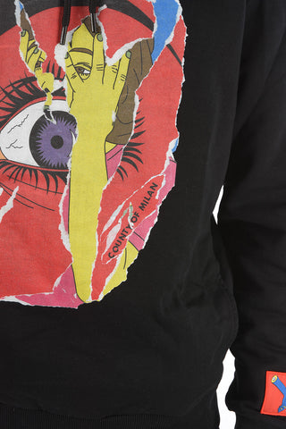 front printed EYE hoodie