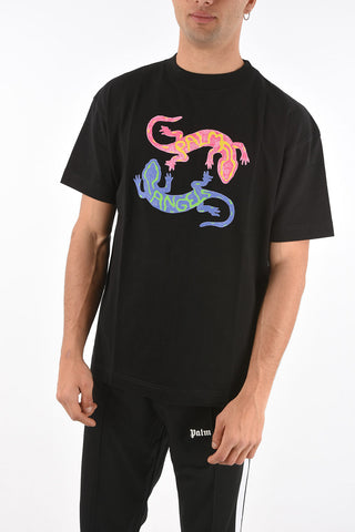gekos printed crew-neck t-shirt