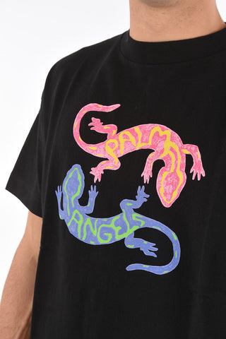 gekos printed crew-neck t-shirt