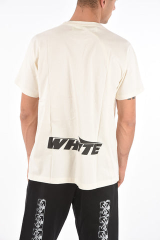 logo contrasting WING OFF slim Fit crew-neck t-shirt