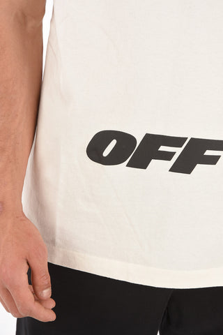 logo contrasting WING OFF slim Fit crew-neck t-shirt