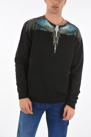 maxi wings printed crew-neck sweatshirt