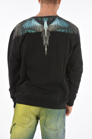 maxi wings printed crew-neck sweatshirt