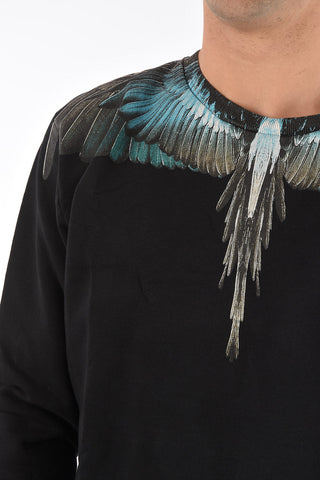 maxi wings printed crew-neck sweatshirt