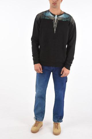 maxi wings printed crew-neck sweatshirt