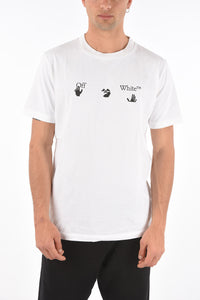 Crew-neck BIG OW T-shirt with contrast logo