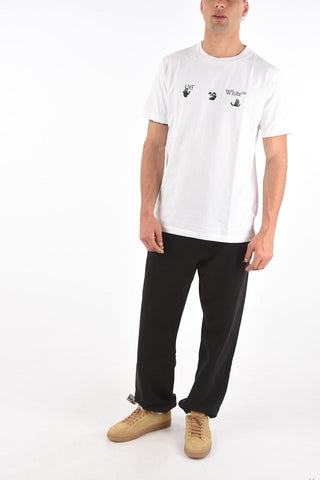 t-shirt girocollo BIG OW con logo a contrasto