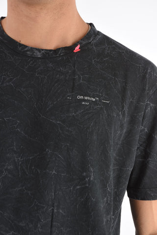 crew-neck MARBLE t-shirt