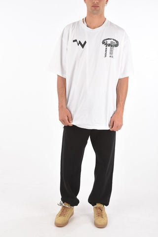 oversized back printed LOW RES S/S crew-neck t-shirt
