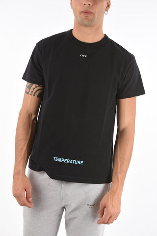 printed DIAG TEMPERATURE t-shirt