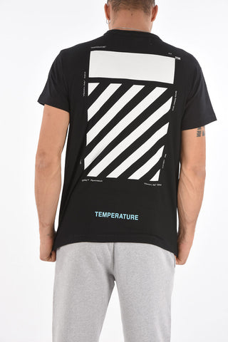printed DIAG TEMPERATURE t-shirt