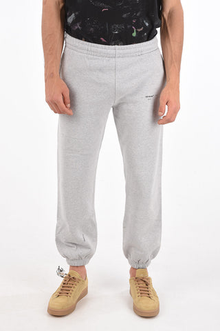 joggers 2 tasche in cotone con elastico in vita