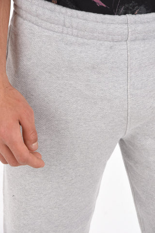 joggers 2 tasche in cotone con elastico in vita