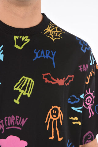 t-shirt girocollo stampata