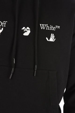 felpa hoodie a tinta unita con maxi tasca a toppa