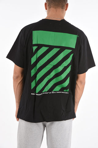 contrasting printed cotton crew-neck VLONE S/S t-shirt