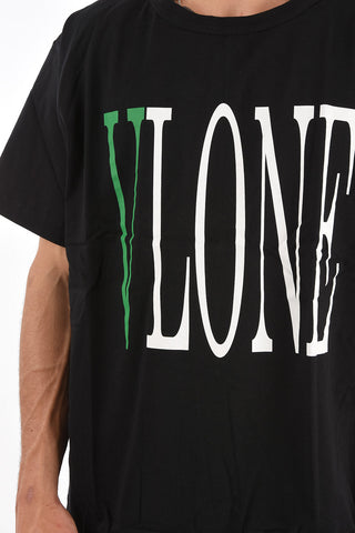 contrasting printed cotton crew-neck VLONE S/S t-shirt