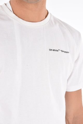 contrasting lettering printed SG SINGAPORE T-shirt